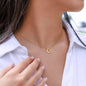 Gold Delicate Heart Necklace- Beautiful Mom Scripture