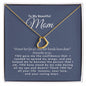 Gold Delicate Heart Necklace- Beautiful Mom Scripture