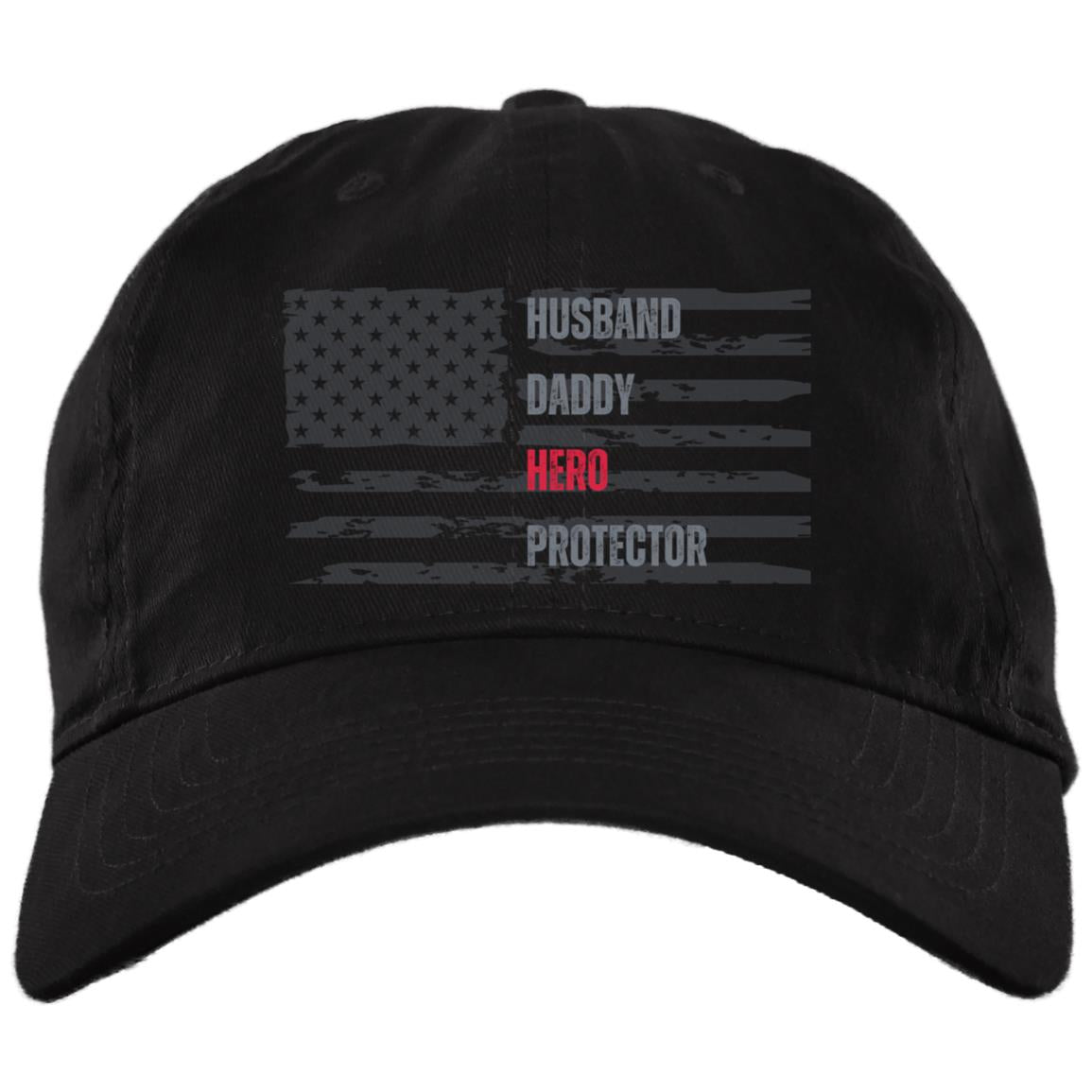 Huband Daddy Hero Protector | Embroidered Brushed Twill Unstructured Dad Cap