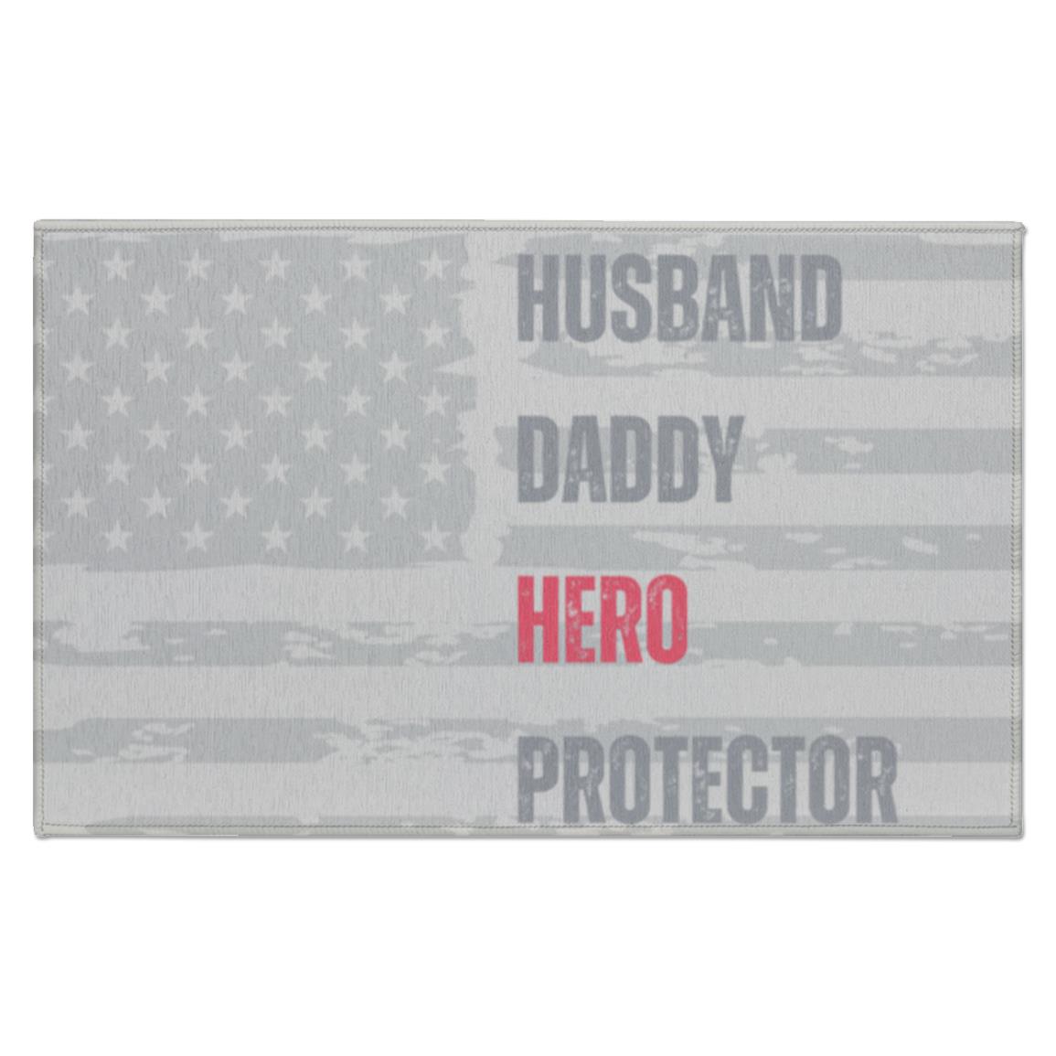 Husband Daddy Hero Protector | Indoor Doormat