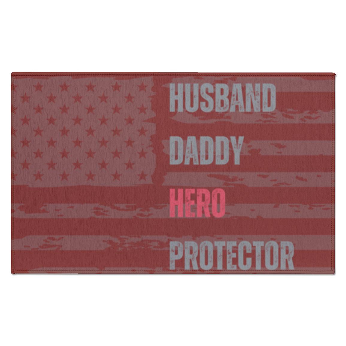 Husband Daddy Hero Protector | Indoor Doormat