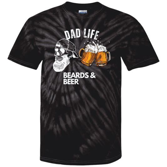 Dad Life Beards & Beer| Cotton Tie Dye T-Shirt