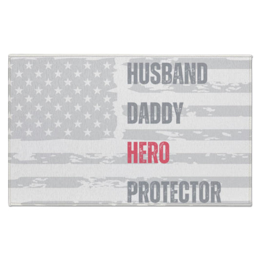 Husband Daddy Hero Protector | Indoor Doormat