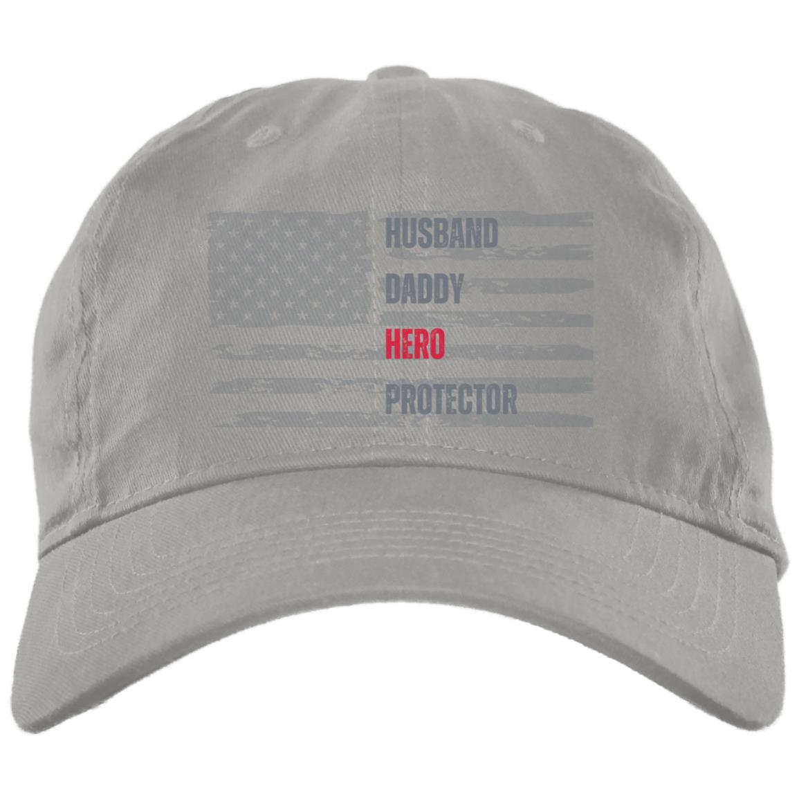 Huband Daddy Hero Protector | Embroidered Brushed Twill Unstructured Dad Cap