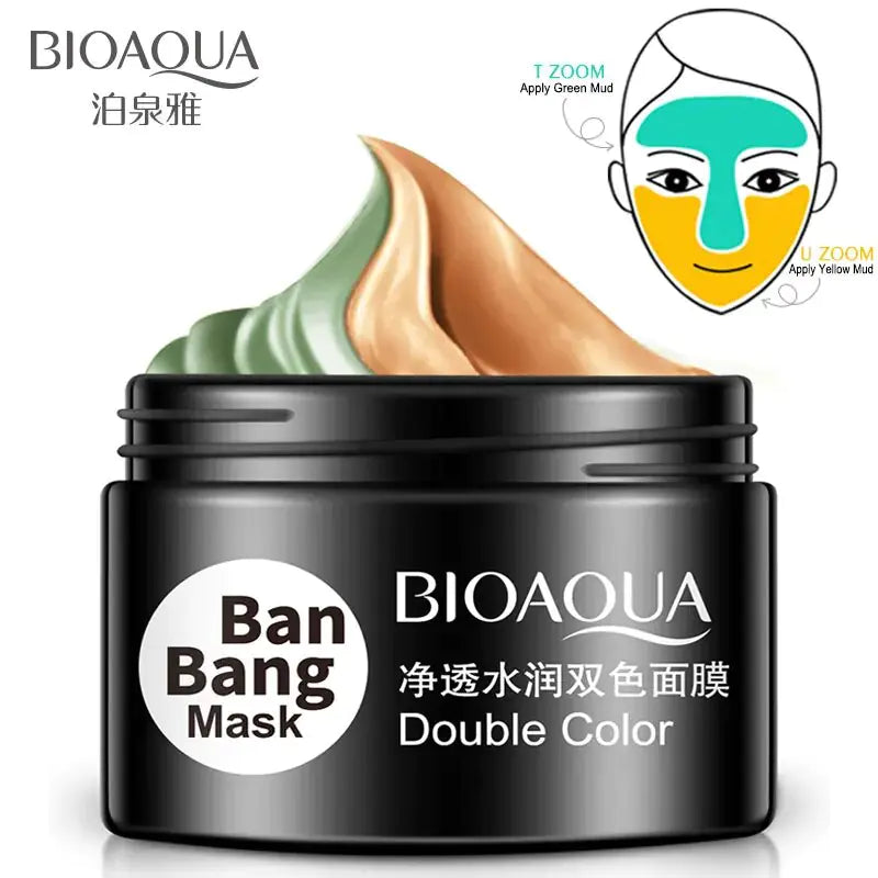 Double Color Face Mask Moisturizing Cream