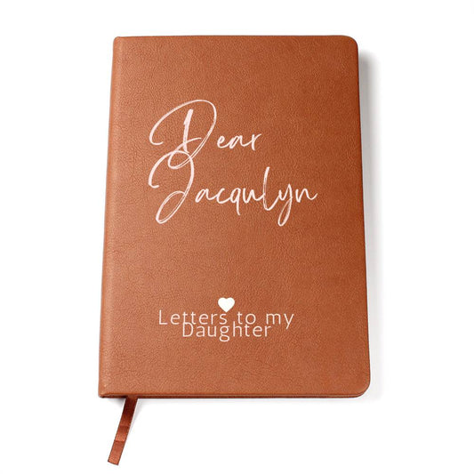 Graphic Leather Journal | Letter to My Daughter