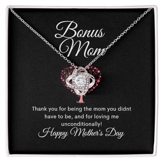 Love Knot Necklace- Bonus Mom Happy Mother's Day